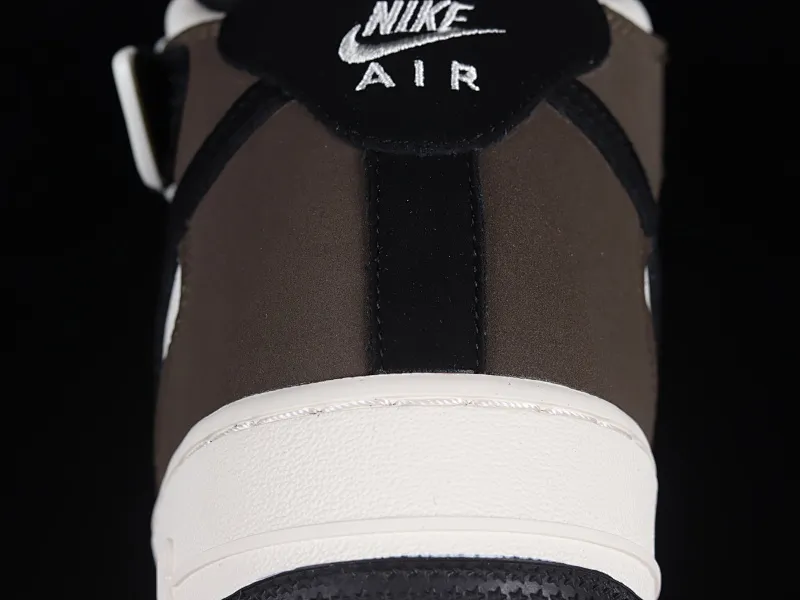 All categories Nk Air Force 1 Air Force series Nk Air Force 1 Mid Air Force mid-top Nk Air Force 1'07 Mid mocha black stitching Air Force One mid-top sports and leisure sneakers GH5696-023